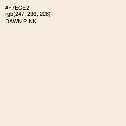 #F7ECE2 - Dawn Pink Color Image